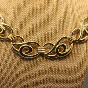 Vintage Modern Filigree Necklace